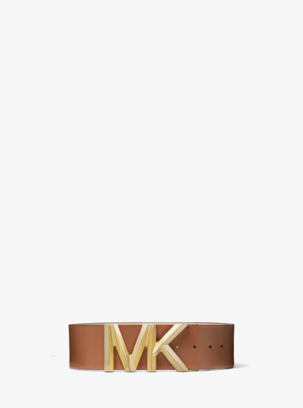 Damske Opasky Michael Kors Logo Leather Waist Hnede - Doplnky Michael Kors Nejlevnejsi | UZHEL-5326